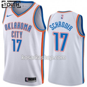 Dres Oklahoma City Thunder Dennis Schroder 17 Nike 2019-20 Association Edition Swingman - Dječji